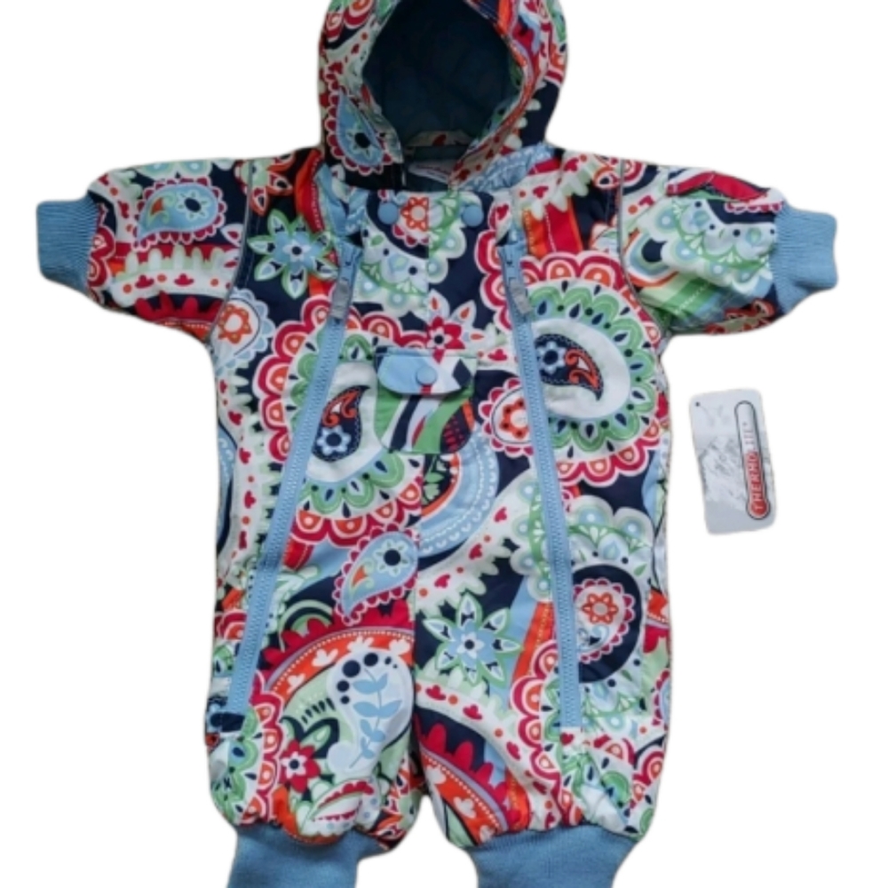 NWT Hanna Andersson 60 3-6 Months Journeys End Snowsuit Multicolor Paisley $88